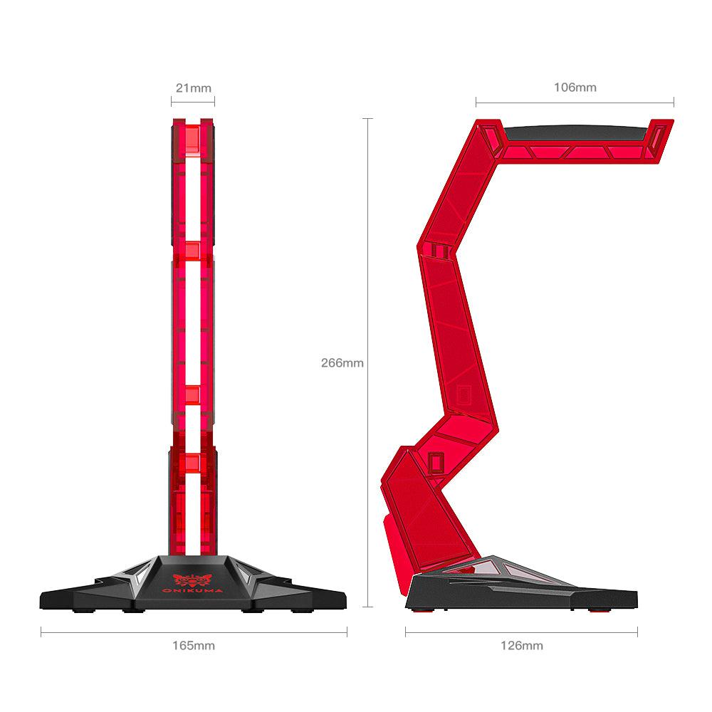 Soporte para auriculares para juegos ONIKUMA ST-3 de acrílico montado en la cabeza - Imagen 5
