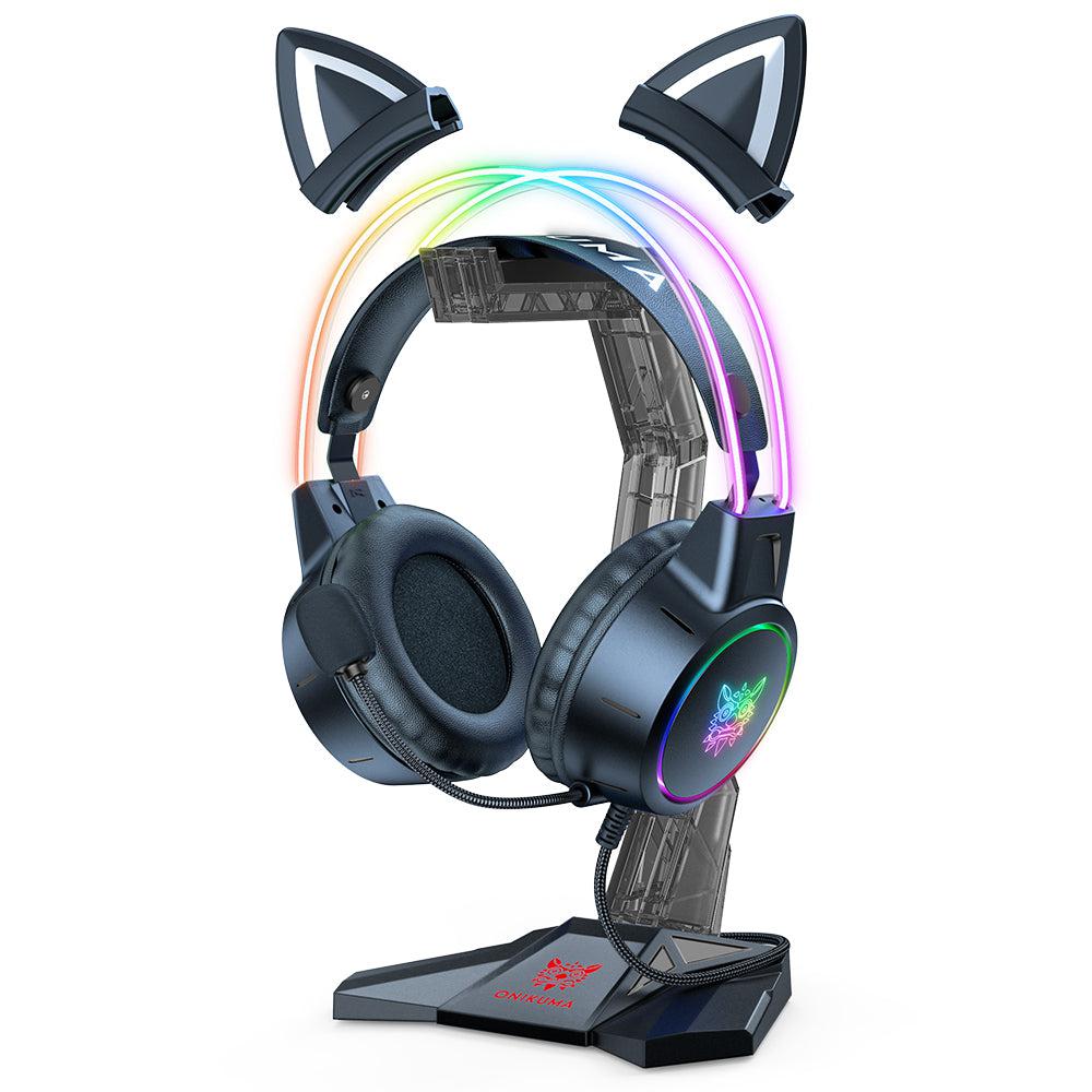 Soporte para auriculares para juegos ONIKUMA ST-3 de acrílico montado en la cabeza - Imagen 8