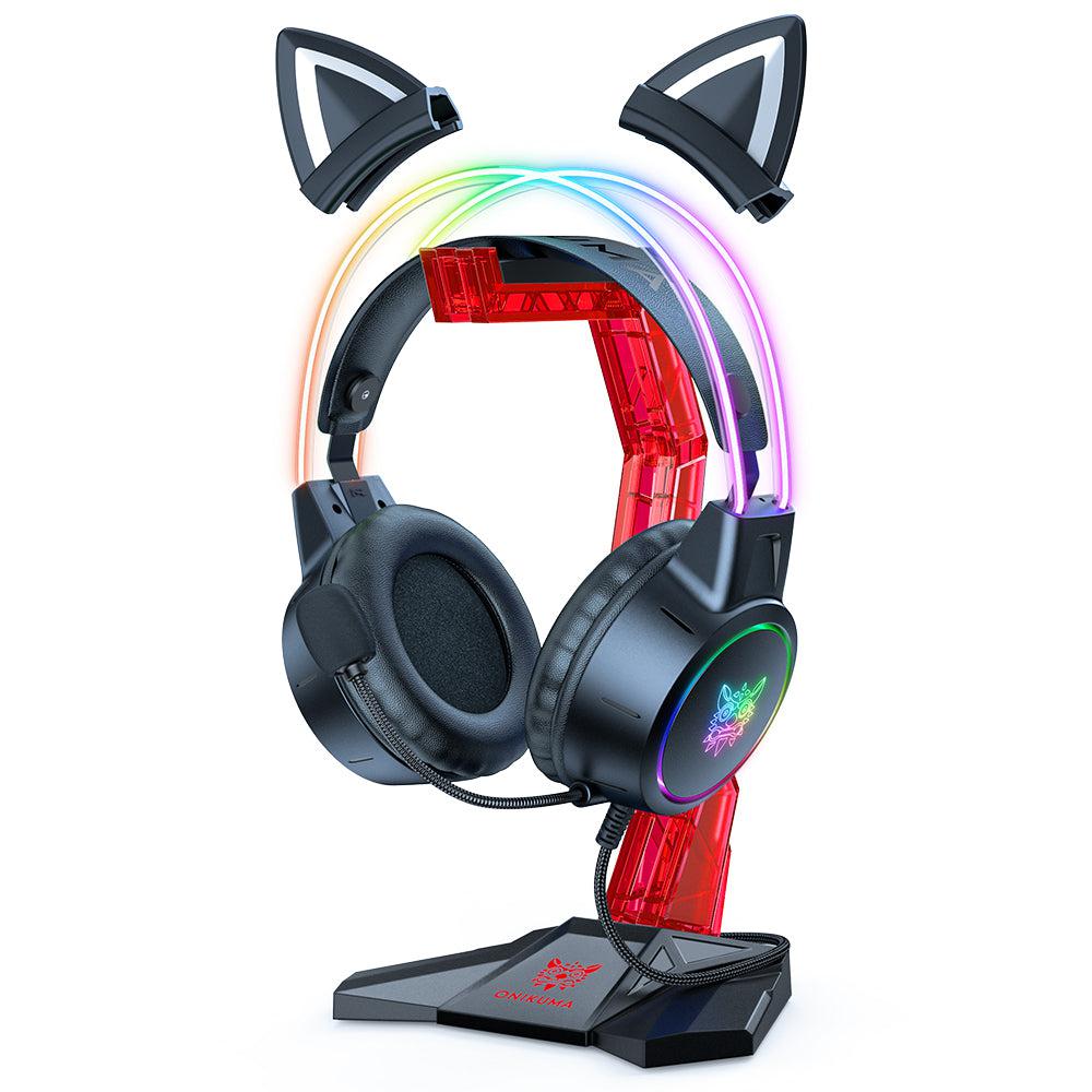 Soporte para auriculares para juegos ONIKUMA ST-3 de acrílico montado en la cabeza - Imagen 10