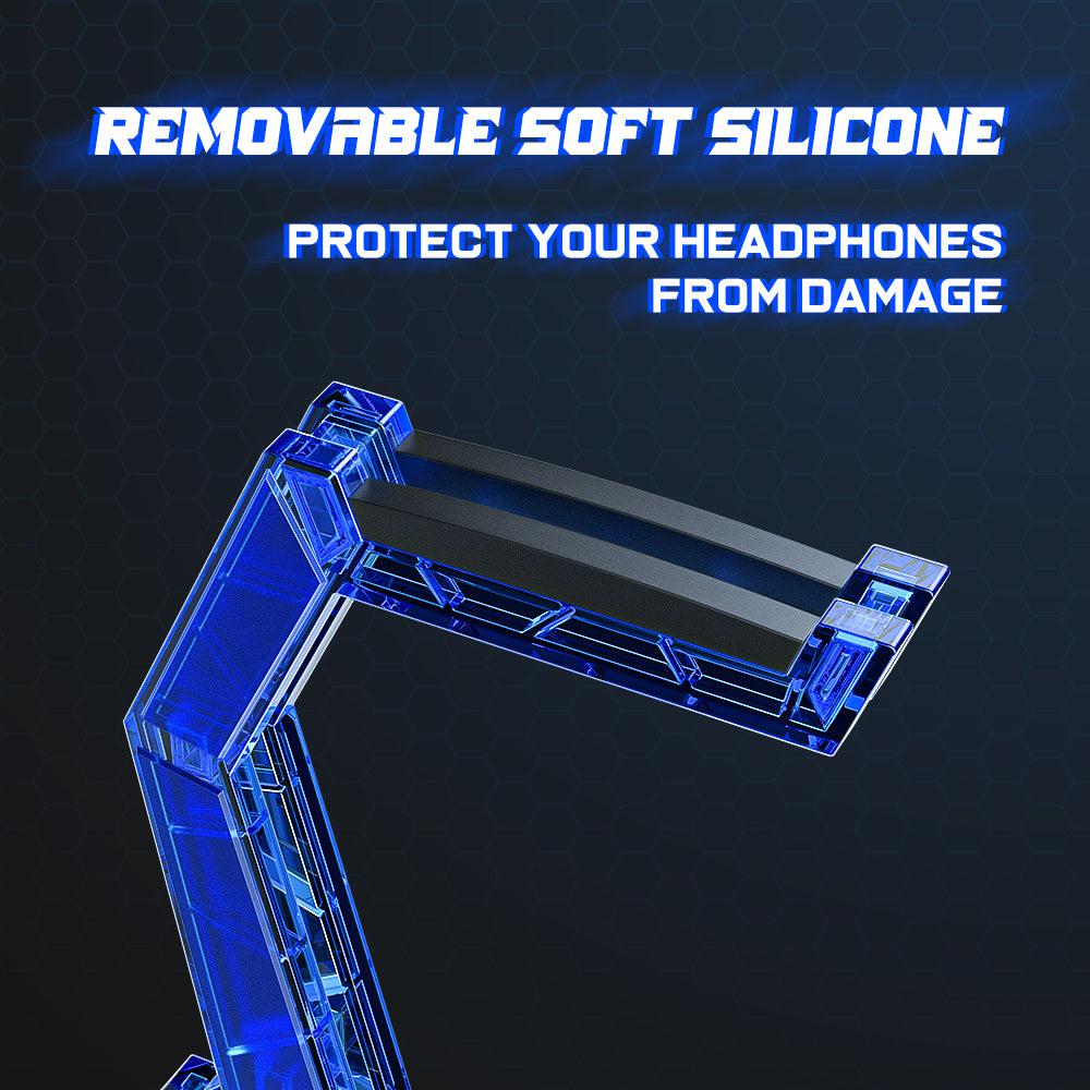 Soporte para auriculares para juegos ONIKUMA ST-3 de acrílico montado en la cabeza - Imagen 12