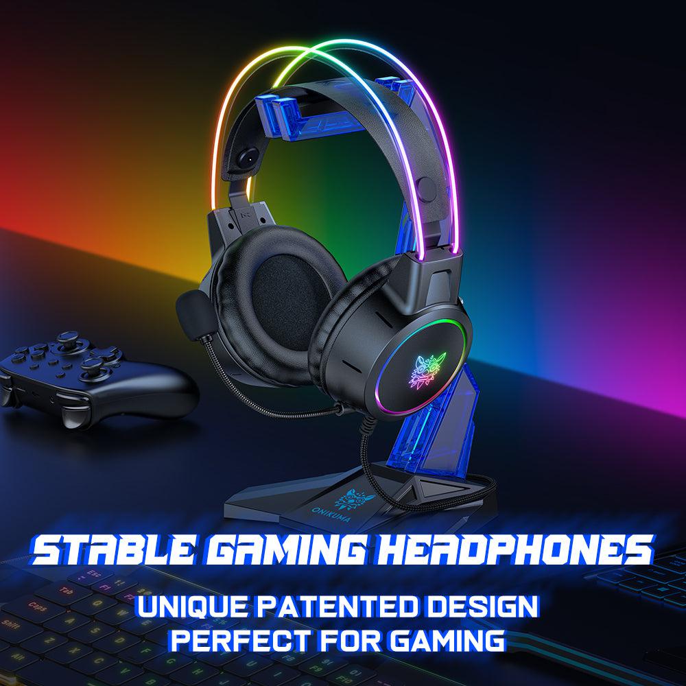Soporte para auriculares para juegos ONIKUMA ST-3 de acrílico montado en la cabeza - Imagen 15