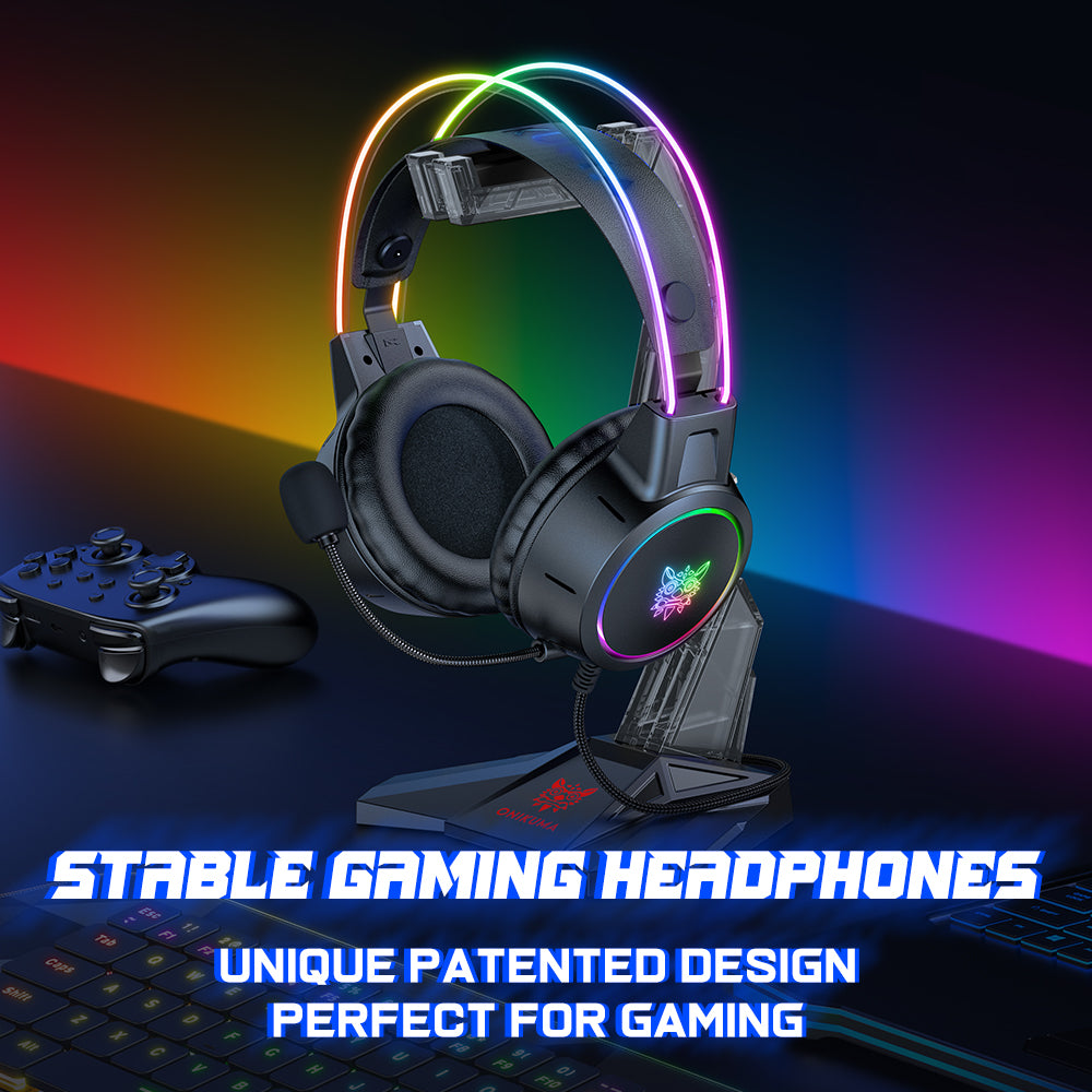 Soporte para auriculares para juegos ONIKUMA ST-3 de acrílico montado en la cabeza - Imagen 21