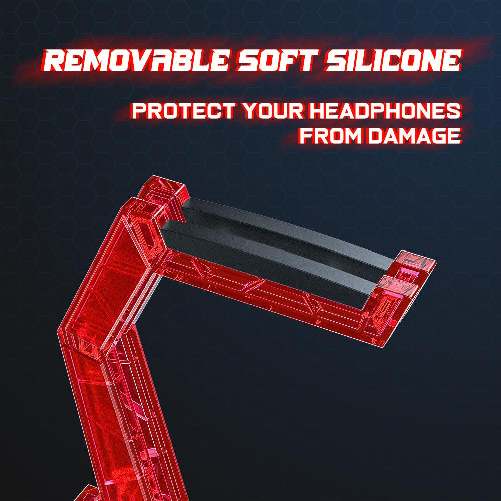 Soporte para auriculares para juegos ONIKUMA ST-3 de acrílico montado en la cabeza - Imagen 24