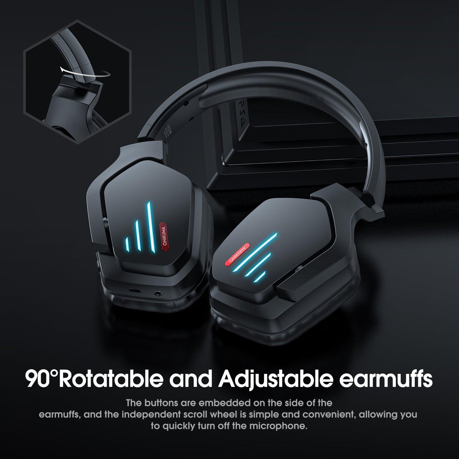 Auriculares inalámbricos Bluetooth para juegos ONIKUMA B60 - Imagen 9