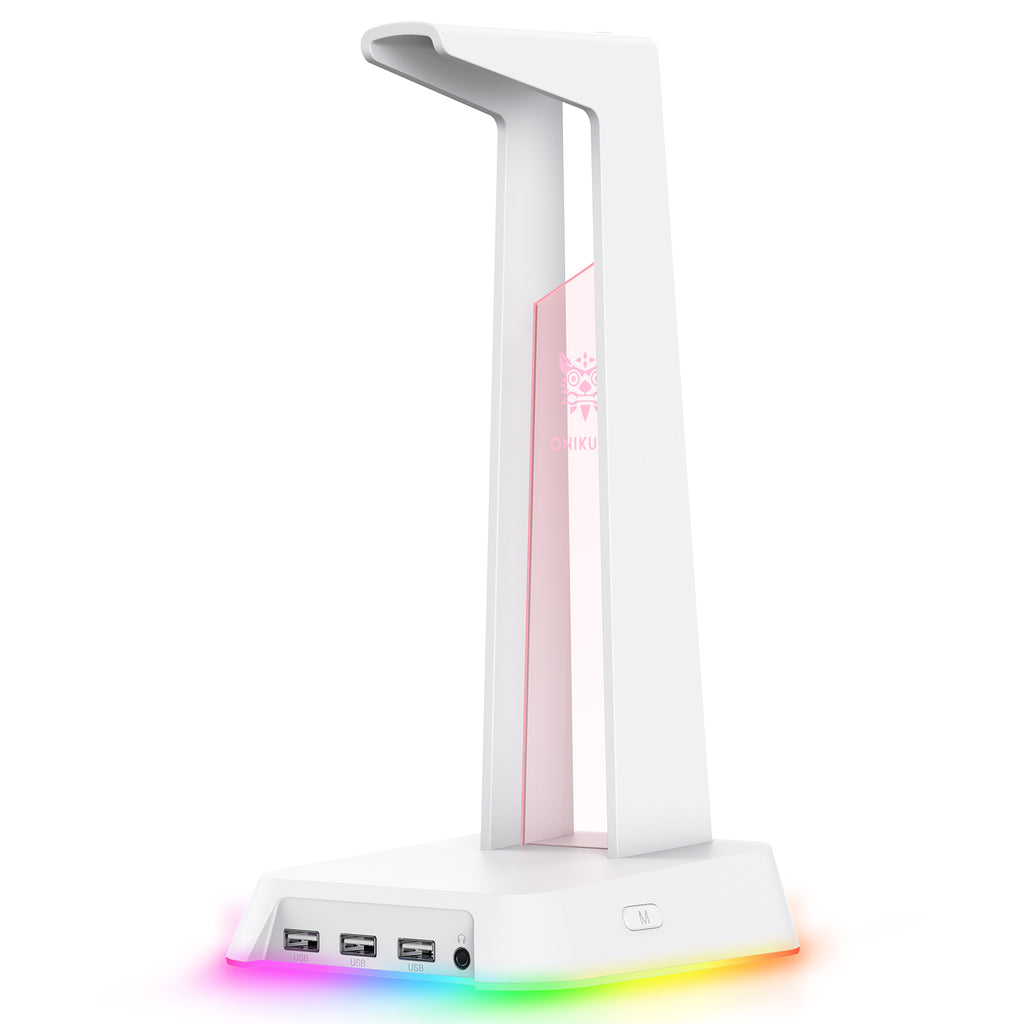 Soporte para auriculares para juegos ONIKUMA ST2 RGB con 3 puertos USB y AUX de 3,5 mm - Imagen 24